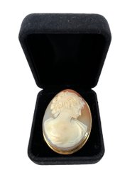 Antique Cameo - Illegible Gold Setting (.800?)