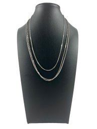 (3) Sterling Silver (.925) Necklaces