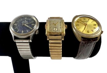 (3) Vintage Bulova Wrist Watches