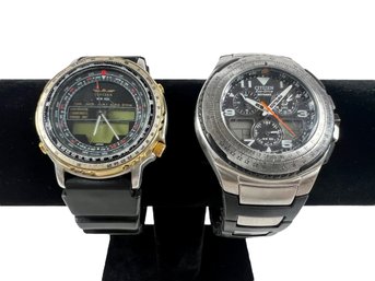 A Citizen Skyhawk & Citizen WR100 Wrist Watch