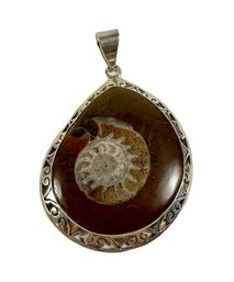 Sterling Silver (.925) Fossil Pendant