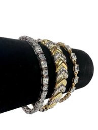 (3) Sterling Silver (.925) & Stone/Gem Bracelets