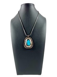 James Mason Sterling Silver (.925) & Turquiose Navajo Necklace