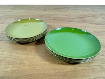 Set Of 12 Japanese Lacquered Plates