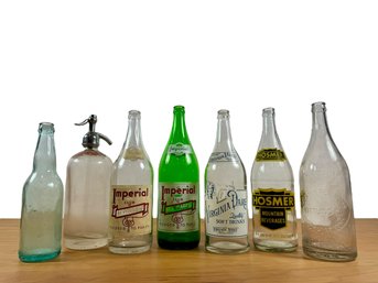 Grouping Of Antique Seltzer Bottles