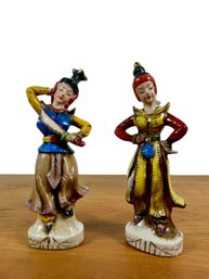 A Pair Of Porcelain Dancers