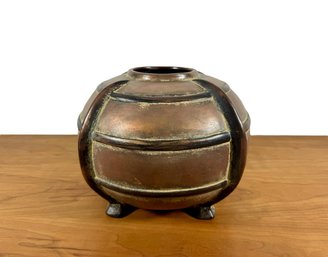 Footed Pottery Vessel