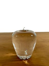 Steuben Glass Apple - Signed