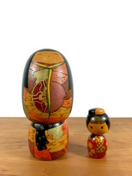 A Pair Of Kokeshi Dolls - Toa Sekiguchi