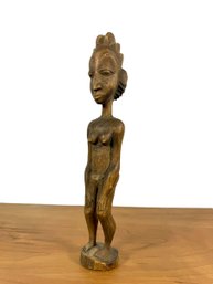 A Carved Female Figure - Congo