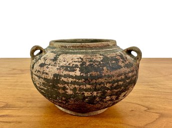 Three Handled Clay Pot - Japan