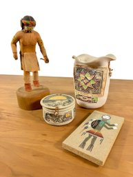 A Grouping Of Hopi Crafted Pieces