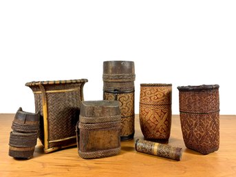 Finely Woven Containers - Sarawak