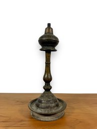 A Bronze Oil Lamp - India