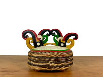 Hand Woven Lidded Container - Dayak