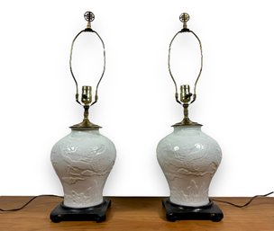 A Pair Of Chinese Porcelain Table Lamps