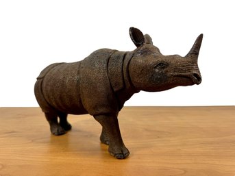 A Hand-carved Wooden Rhinoceros - Africa