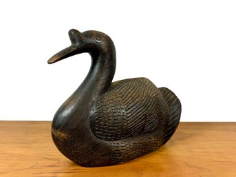 Early 20th C. American Folk Art Carved Duck