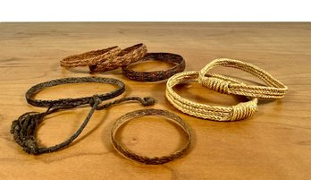 (7) Hand Woven Bracelets - Borneo