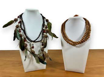 (2) Beaded Necklaces - Indonesia