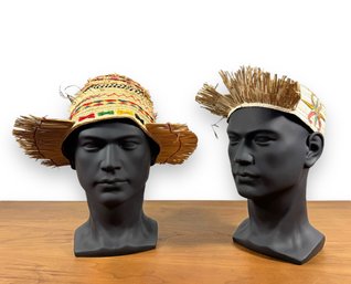 A Pair Of Straw Hats - Borneo