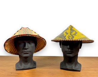 Pair Of Sabah Dance Hats - Borneo