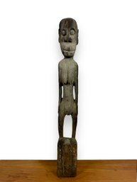Ironwood Carved Sculpture - Standing Female Figure - Dayak