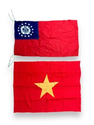 A Pair Of Small Flags