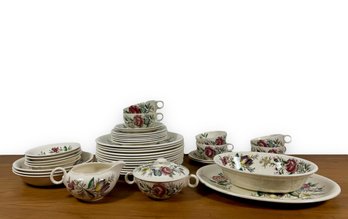 41-Piece Set Of Hand Engraved China - Johnson Bros - England 'Hampshire'