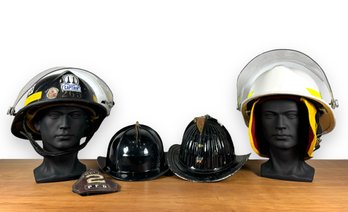 (4) Firefighter Helmets