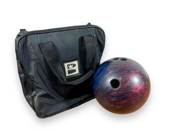 Maxim Ebonite Bowling Ball & Carrying Case