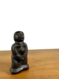 A Carved Ironwood Sculpture - Woman Figure