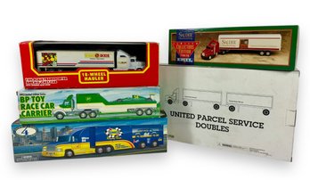 (5) Die-Cast Metal Tractor Trailer Models