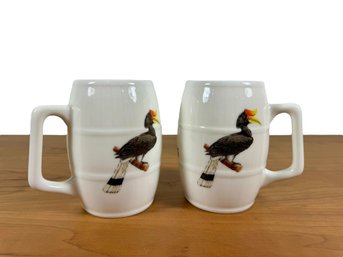 A Pair Of Porcelain Mugs From Kuching