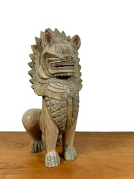 Indonesian Wood Carved Foo Dog