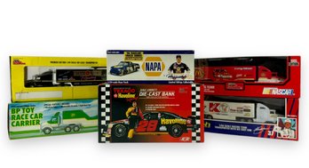 (6) Die-Cast Metal Racing Vehicles - Original Boxes