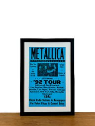 Framed Metallica Poster