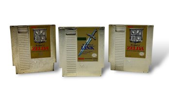 (3) Golden Zelda NES Video Games