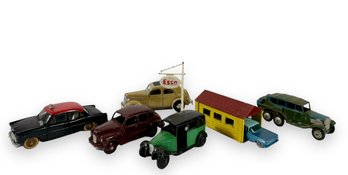 (6) 1950s Metal Toy Cars & Accessories