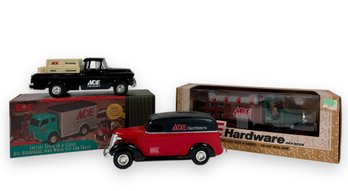 (4) Die-Cast Metal 'Ace Hardware' Models