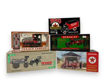 (5) Texaco Die-Cast Metal Models - Original Boxes