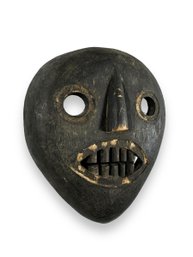 Carved Wooden Mask - Wide Eyes - Africa