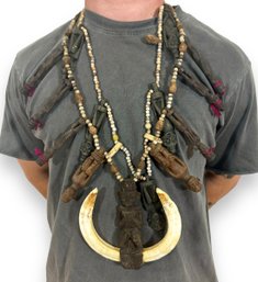 A Pair Of Dayak Warrior Chief Necklaces