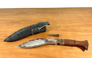 WWII Gurkha Knife & Sheath - India