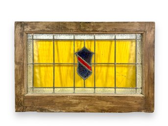 Antique Stained Glass Transom Window