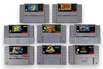 (8) Super Nintendo Video Game Cartridges