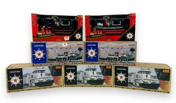 (7) ERTL 'Texaco' Die-Cast Metal Tugboat Coin Banks