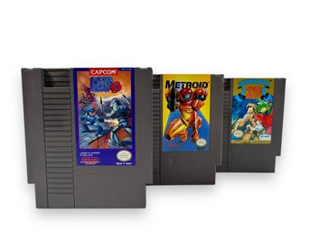 (3) NES (Nintendo Entertainment System) Video Games - Mega Man 3/Metroid/King's Knight