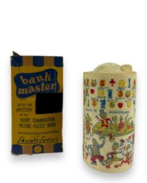 Antique 'Bank Master' Coin Bank & Original Box