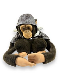 Vintage 'Clutching' Monkey Plush Toy Hand Puppet